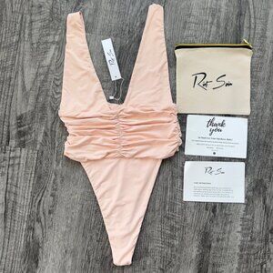 Riot Swim Echo One Piece Peach Beach Size M NWT